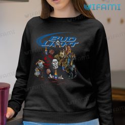 Bud Light Shirt Horror Movie Characters Gift For Beer Lovers Sweatshirt