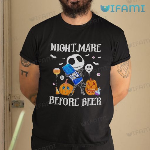 Bud Light Shirt Jack Skellington Nightmare Before Beer Gift