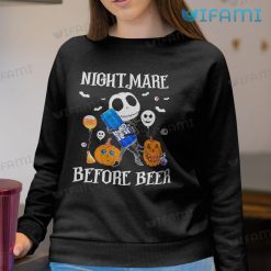 Bud Light Shirt Jack Skellington Nightmare Before Beer Sweatshirt