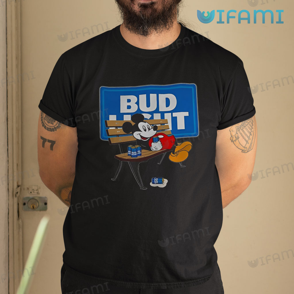 Cute Bud Light Mickey Mouse Shirt Gift For Beer Lovers