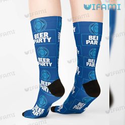 Bud Light Socks Beer Party Present On Feet