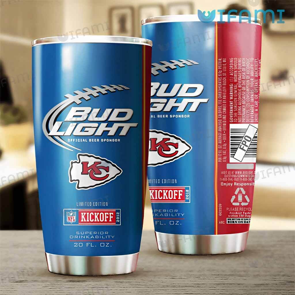 Perfect Bud Light Kansas City Chiefs Tumbler Gift For Beer Lovers