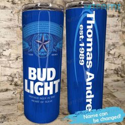 Bud Light Tumbler Logo Label Custom Name Beer Lovers Gift
