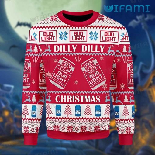 Bud Light Ugly Sweater Dilly Dilly Christmas Gift