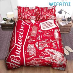 Budweiser Bedding Set 25th Anniversary Beer Lovers Gift