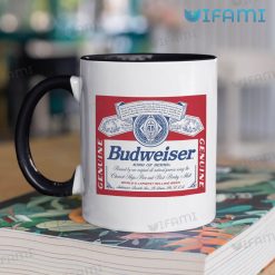 Budweiser Beer Mug Retro Label Beer Lovers Two Tone Coffee Mug