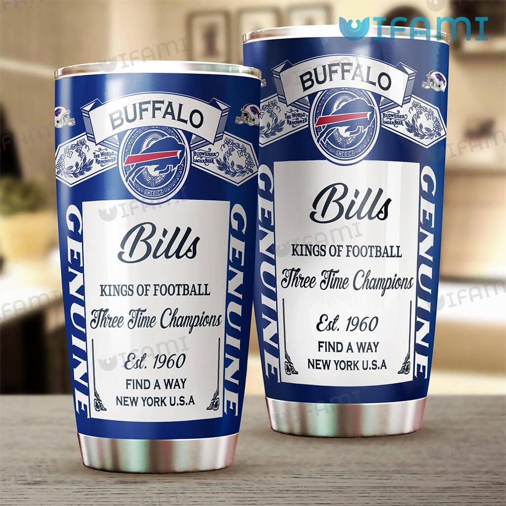 Unique Budweiser Buffalo Bills Kings Of Football Tumbler Gift