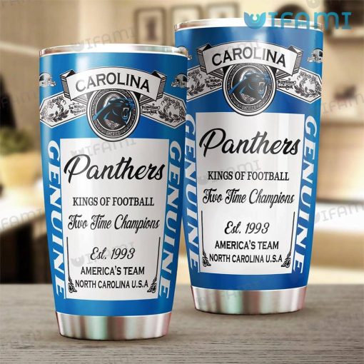Budweiser Carolina Panthers Tumbler Kings Of Football Gift