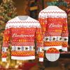 Budweiser Christmas Sweater Eagle Logo Can Pattern Beer Lovers Gift