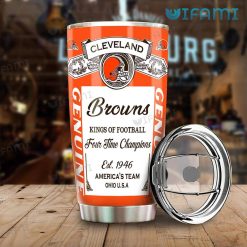 Budweiser Cleveland Browns Tumbler Kings Of Football Present Front