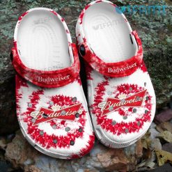 Budweiser Crocs White And Red Tie Dye Beer Lovers Gift