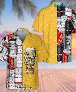 Budweiser Hawaiian Shirt Drink More Budweiser Beer Gift For Beer Lovers
