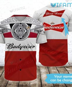 Budweiser Hawaiian Shirt Label Custom Name Beer Lovers Gift