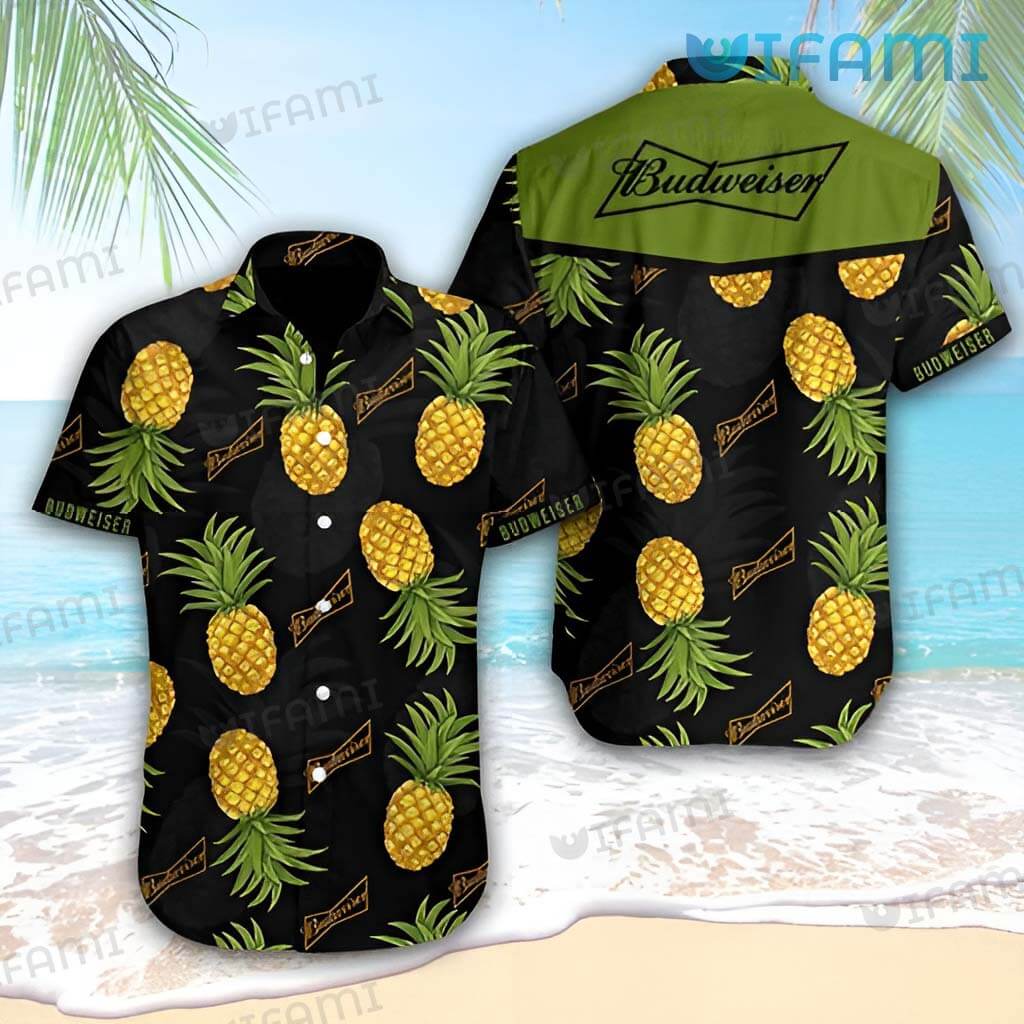 Budweiser Hawaiian Shirt Ripe Pineapple Beer Lovers Gift