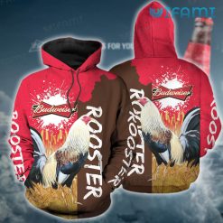 Budweiser Hoodie 3D Red Rooster Beer Lovers Gift