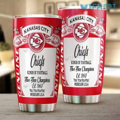 Budweiser Kansas City Chiefs Tumbler Kings Of Football Gift Beer Lovers