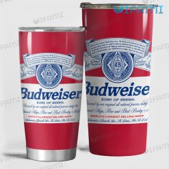 Budweiser Label Tumbler King Of Beers Present