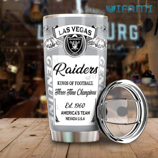 Budweiser Las Vegas Raiders Tumbler Kings Of Football Gift
