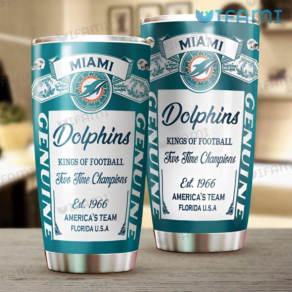 Special Budweiser Miami Dolphins Tumbler Kings Of Football Gift
