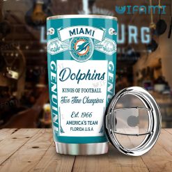 Budweiser Miami Dolphins Tumbler Kings Of Football Present Beer Lovers