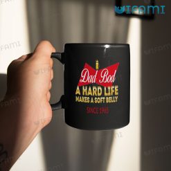 Budweiser Mug Dad Bod A Hard Lift Makes A Soft Belly Gift Mug 11oz