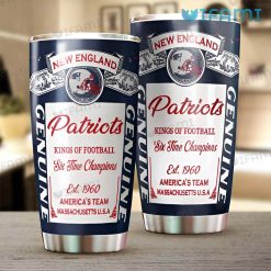 Budweiser New England Patriots Tumbler Kings Of Football Gift For Beer Lovers