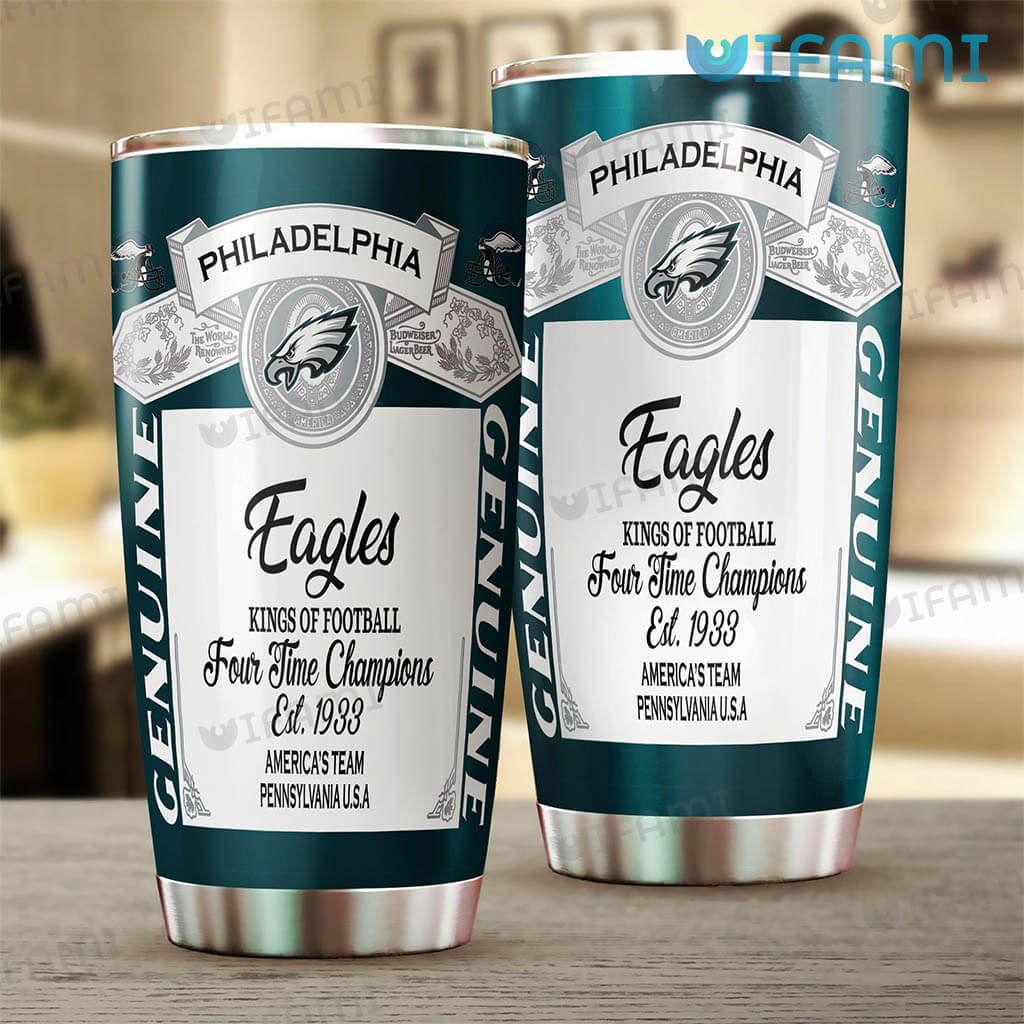 Special Budweiser Philadelphia Eagles Kings Of Football Tumbler Gift