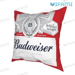 Budweiser Pillow Beer Label Gift For Beer Lovers 3