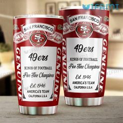 Budweiser San Francisco 49ers Tumbler Kings Of Football Gift For Beer Lovers