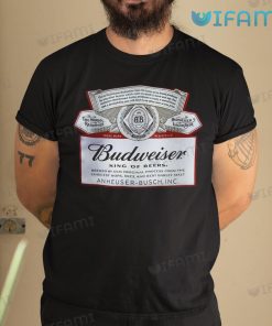 Budweiser T-Shirt Classic Label Beer Lovers Gift