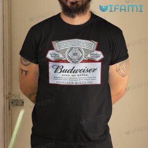 Budweiser T-Shirt Classic Label Beer Lovers Gift