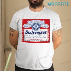 Budweiser T-Shirt Retro Label Beer Lovers Gift