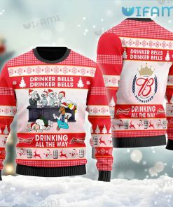 Budweiser Ugly Christmas Sweater Drinker Bells Beer Lovers Gift