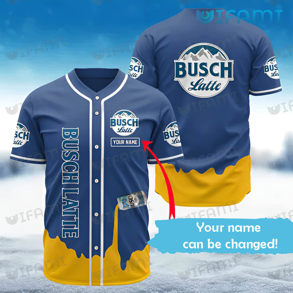 Original Custom Name Busch Light USA Flag Baseball Jersey Beer Lovers Gift