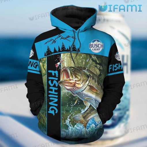 Busch Light Hoodie 3D Fishing On The River Gift For Beer Lovers