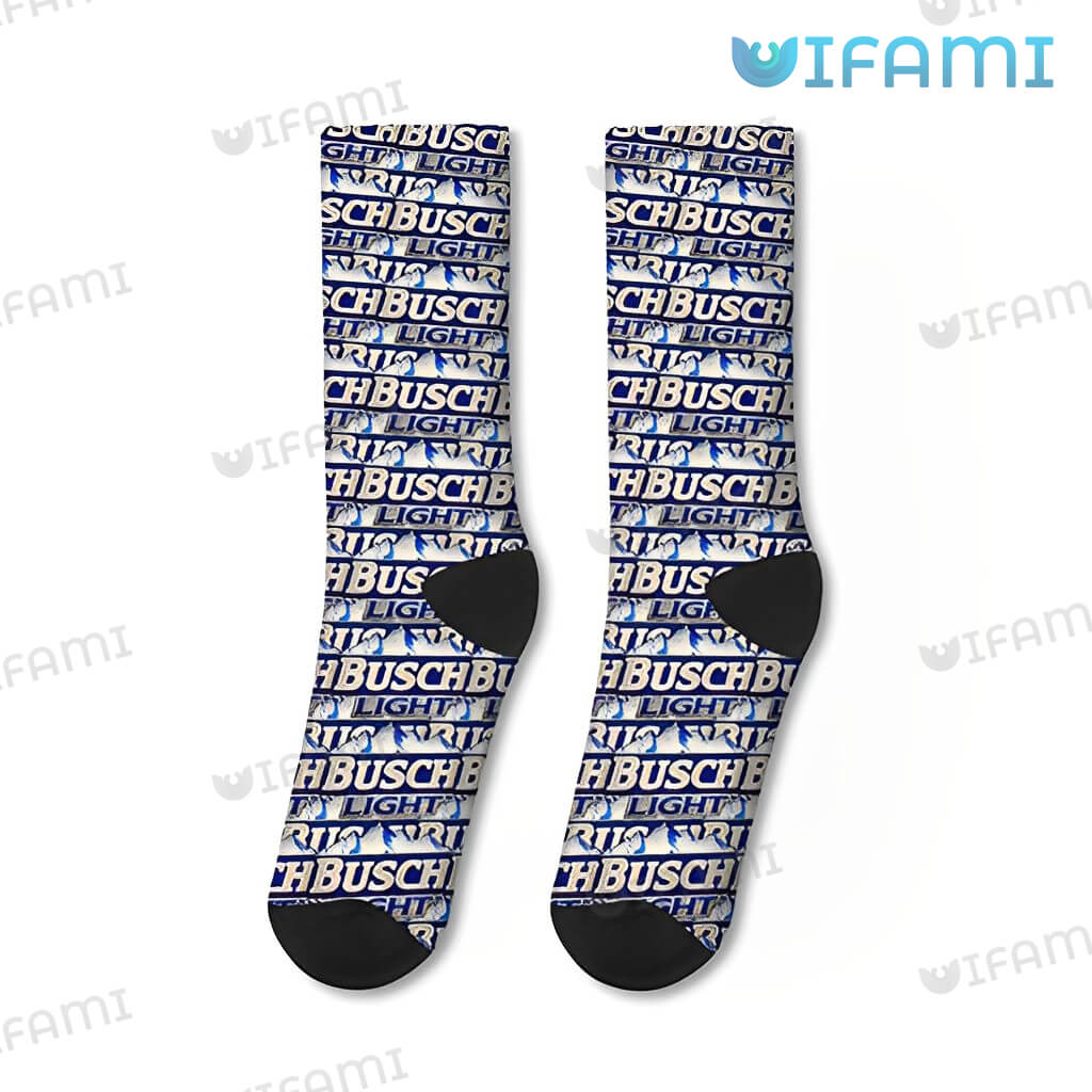 Perfect Busch Light Logo Pattern Socks Gift For Beer Lovers