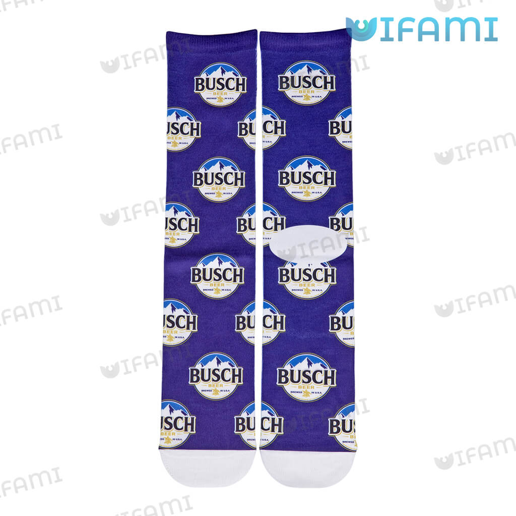 Special Busch Light Mountains Logo Socks Beer Lovers Gift