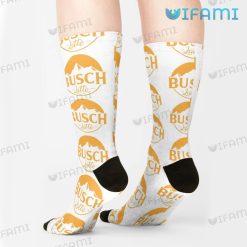 Busch Light Socks Yellow Busch Latte Logo Beer Lovers Gift