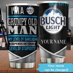 Busch Light Tumbler I’m A Grumpy Old Man Custom Name Gift