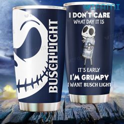 Busch Light Tumbler Jack Skellington I’m Grumpy Beer Lovers Gift