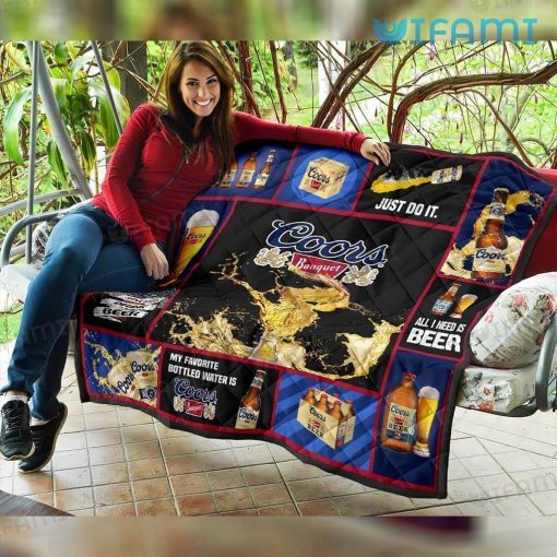 Coors Banquet Blanket Just Do It All I Need Is Beer Lovers Gift