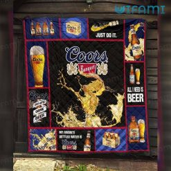 Coors Banquet Blanket Just Do It All I Need Is Present For Beer Lovers
