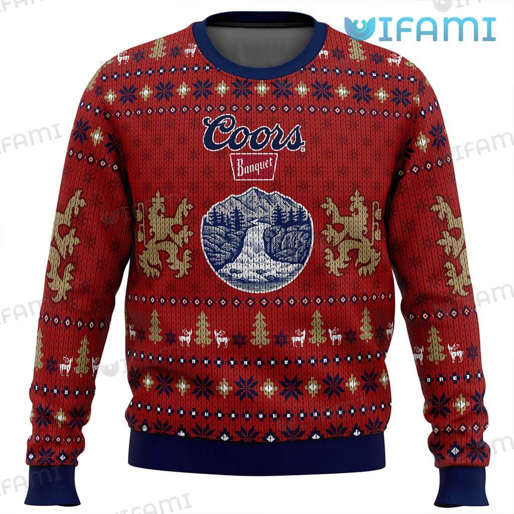 Great Coors Banquet Christmas Coors Mountain Logo Sweater Beer Lovers Gift