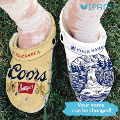 Coors Banquet Crocs Custom Name Present For Beer Lovers
