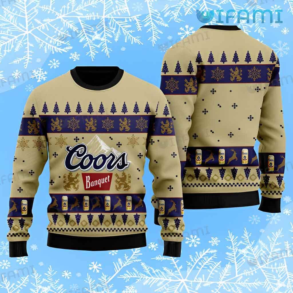 Vintage Coors Banquet Sweater Christmas Gift For Beer Lovers