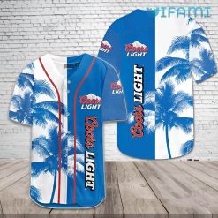 Coors Baseball Jersey Tropical Coconut Tree Beer Lovers Gift