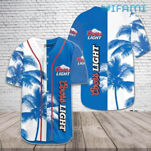 Coors Baseball Jersey Tropical Coconut Tree Beer Lovers Gift