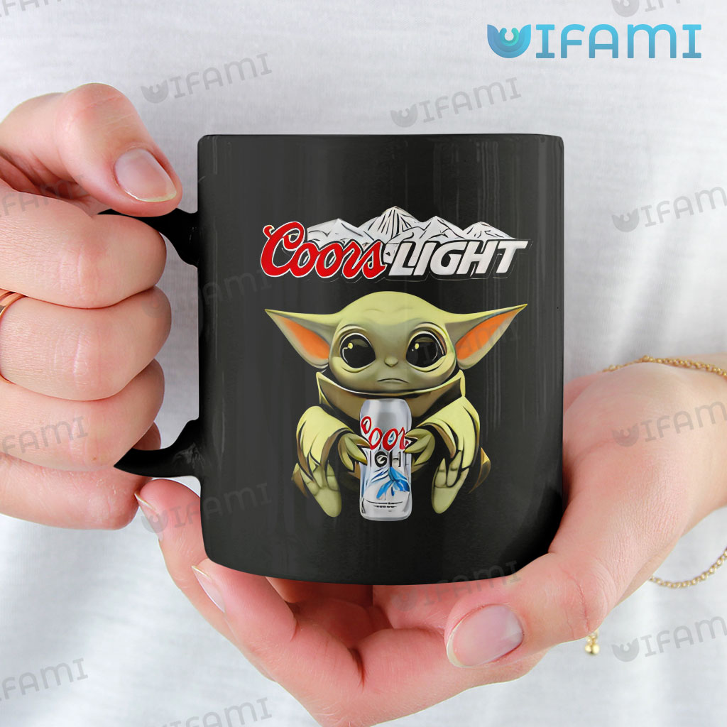 Unique Coors Beer Baby Yoda Coors Light Mug Beer Lovers Gift
