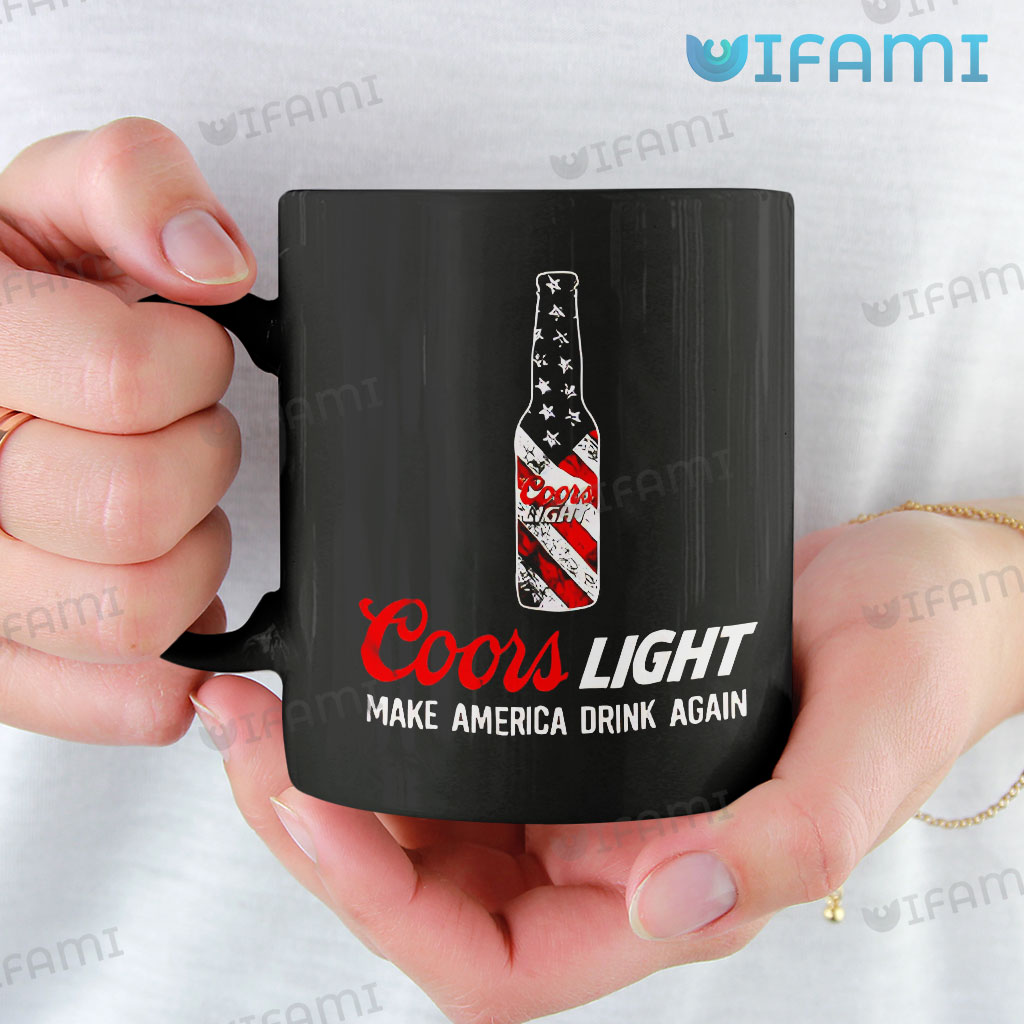 Unique Coors Beer Coors Light Make America Drink Again Mug Beer Lovers Gift