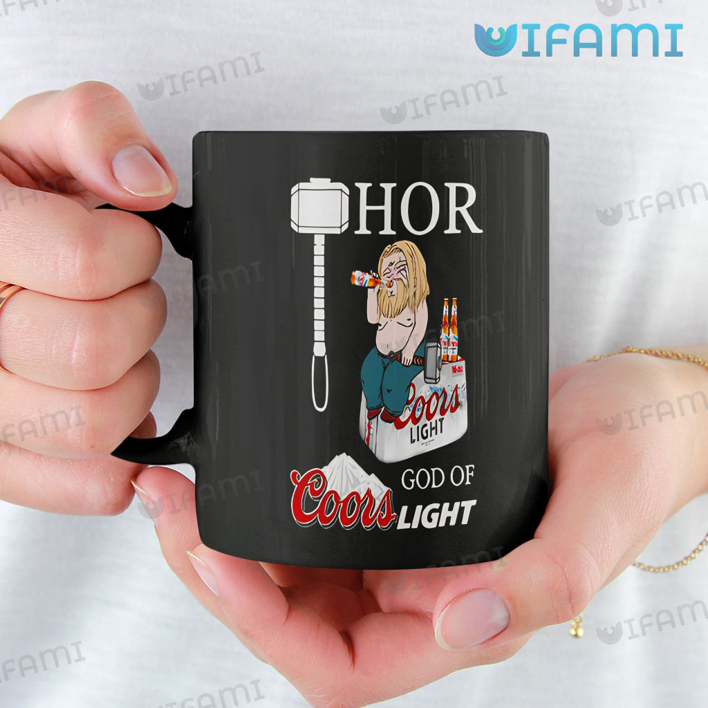 Perfect Coors Beer Fat Thor God Of Coors Light Mug Beer Lovers Gift